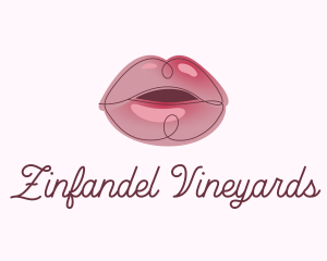 Glossy Full Lips logo design