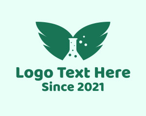 Ecology - Wings Chemistry Bottle logo design