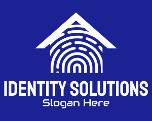 Home Biometric Thumbmark Fingerprint logo design