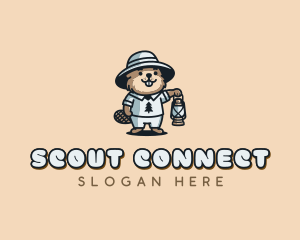 Beaver Scout Camper logo design