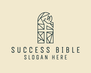 Bible - Dove Cross Christian logo design