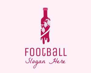 Distiller - Wine Bottle Grape Vineyard logo design