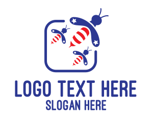 American - American Bee Farm logo design