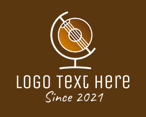 Guitar Shop - Global Acoustic Band logo design