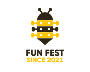 Fest - Guitar Tuner Bee logo design