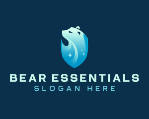 Bear - Polar Bear Ice Shield logo design