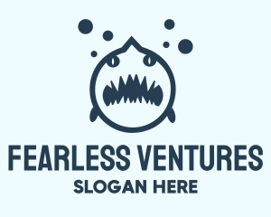 Fear - Blue Shark Aquarium logo design