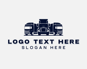 Logistics - Delivery Transportation Truck logo design