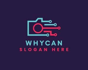 Futuristic Digital Camera logo design