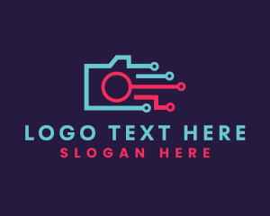 Photography - Futuristic Digital Camera logo design