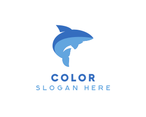 Shark Fish Animal Logo