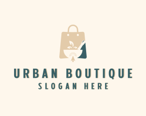 Shop - Grocery Online Shopping logo design