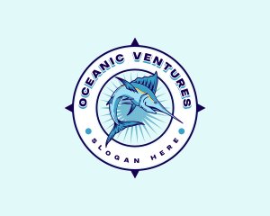 Fish Marlin Seafiood logo design