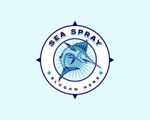 Fish Marlin Seafiood logo design