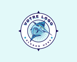 Seafood - Fish Marlin Seafiood logo design