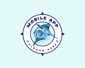 Aquarium - Fish Marlin Seafiood logo design