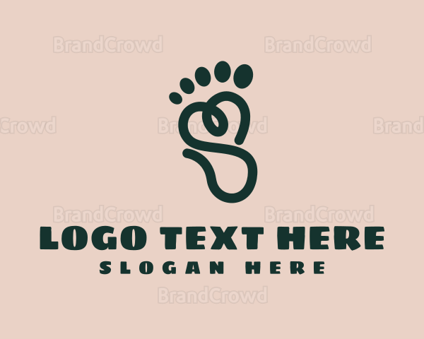 Scribble Foot Massage Logo