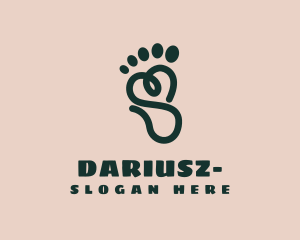 Podiatrist - Scribble Foot Massage logo design