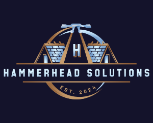 Hammer Renovation Tool logo design