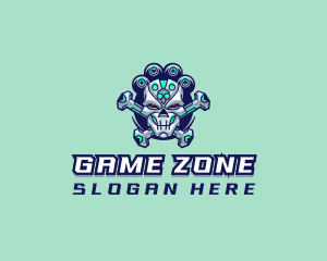 Gaming Esports Skull logo design