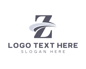 Cool Professional Swoosh Letter Z Logo