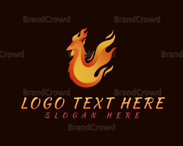 Hot Chicken Flame Logo