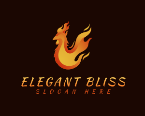 Roast - Hot Chicken Flame logo design