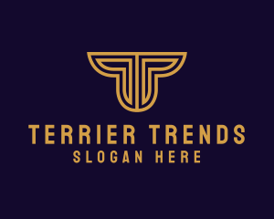 Luxury Premium Firm Letter T logo design