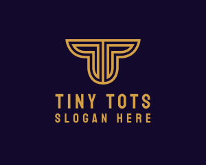 Luxury Premium Firm Letter T logo design