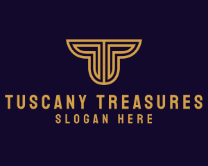 Luxury Premium Firm Letter T logo design