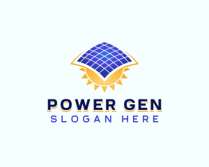 Generator - Sun Solar Panel logo design