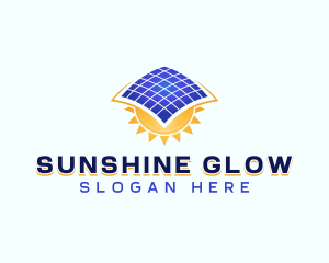 Sunlight - Sun Solar Panel logo design