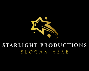 Showbiz - Star Swoosh Media logo design