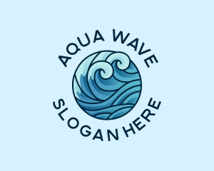 Ocean Water Wave  logo design