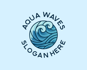 Ocean Water Wave  logo design