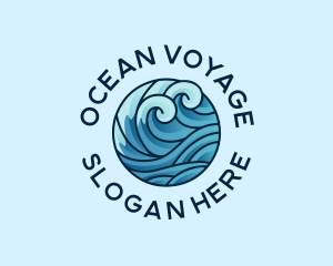 Ocean Water Wave  logo design