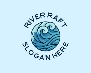 Ocean Water Wave  logo design