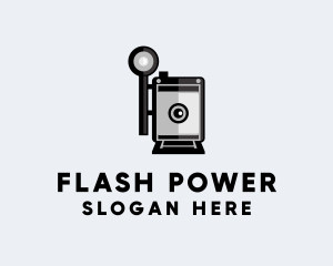  Retro Photography Camera Flash logo design