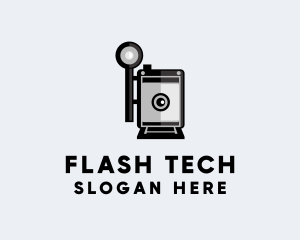 Flash - Retro Photography Camera Flash logo design