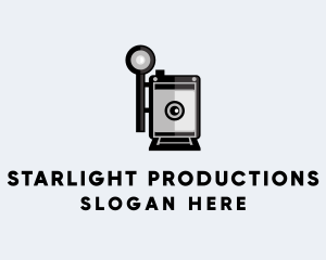 Showbiz - Retro Photography Camera Flash logo design