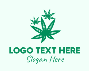 Dope - Medicinal Marijuana Leaves logo design