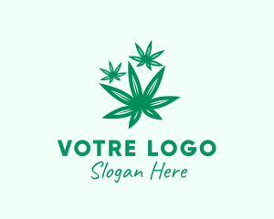 Medicinal Marijuana Leaves Logo