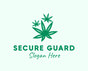 Illegal - Medicinal Marijuana Leaves logo design
