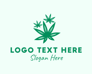 Medicinal Marijuana Leaves Logo