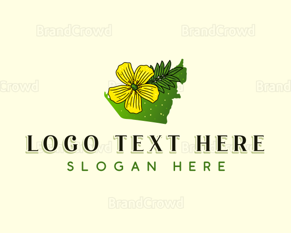 UAE Floral Flower Logo