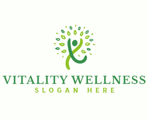 Tree People Wellness logo design