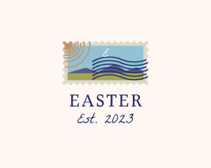 Stamp - Retro Letter Stamp logo design