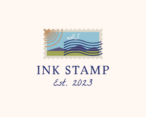 Stamp - Retro Letter Stamp logo design