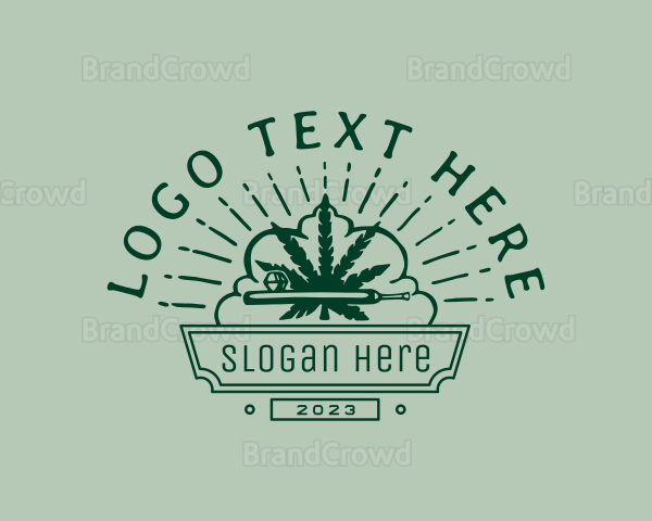 Marijuana Drug Leaf Logo