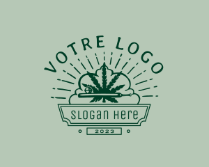 Cbd - Marijuana Drug Leaf logo design